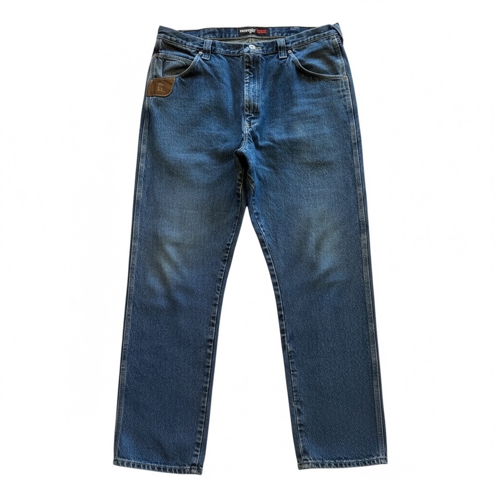 Wrangler Riggs Workwear Jeans Mens Tag 40x34 Blue Denim Relaxed Fits 40x33 inch
